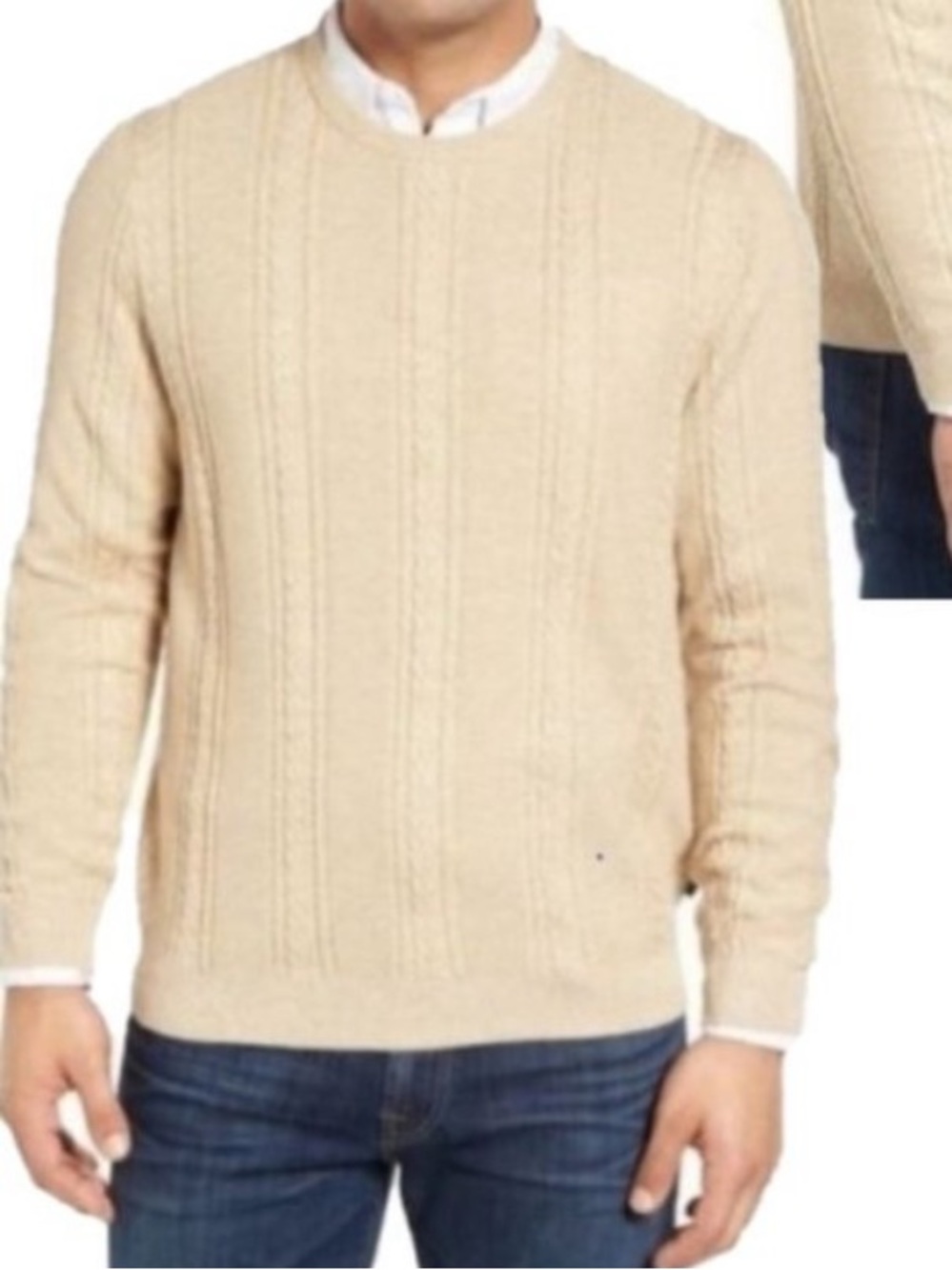 Mens Tommy Bahama cableknit sweater